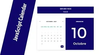 Calendar with HTML, CSS, and JavaScript - How to build calendar using HTML, CSS, and JavaScript