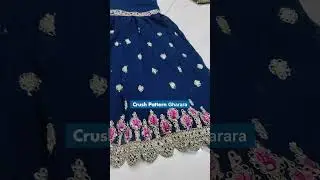 D-4303 Georgotte Zarkan Heavy Top With Gharara | Fashion Hub Wholesale FH
