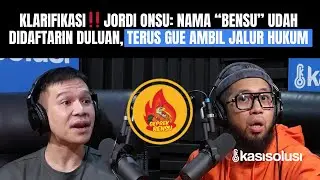 EKSKLUSIF‼️ JORDI ONSU: RUBEN ONSU DIFITNAH AMBIL RESEP & MENCURI. 