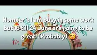 I'm back! (Important)