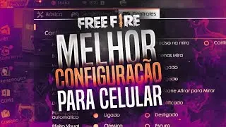 MELHOR CONFIGURAÇÃO PARA CELULAR DO FREE FIRE BATTLEGROUNDS!