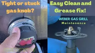 Weber Gas Control Valve Cleaning - Fixes stuck/tight gas control knobs, Weber Genesis s330 Grill