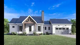 EXCLUSIVE MODERN FARMHOUSE HOUSE PLAN 009-00356 WITH INTERIOR