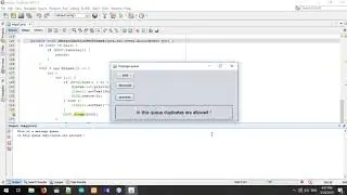 java swing message queue