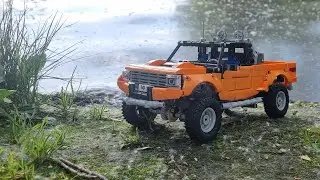 Compact LEGO Technic MOC - Terracotta Pickup Truck