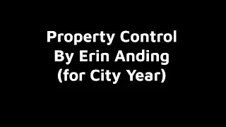 Property Control Instructions City Year