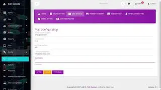 How to set mail configuration | PHP Radius