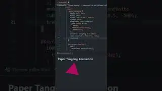 Paper Dangling Animation HTML and CSS tutorial for beginners 2022 