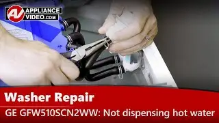 GE Washer Repair - Not Dispensing Hot Water - Hot Water Valve