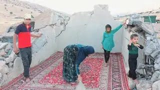 Reconstruction of the destroyed house: the hard life of Ms. Shirin's family