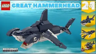 Great Hammerhead Shark MOC LEGO 31088 2 to 1 Alternate Digital Build