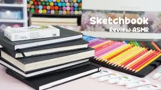 My Artistic Journey: Reviewing a Year of Sketchbook Drawings ASMR