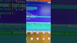 Statement missing error in c program.