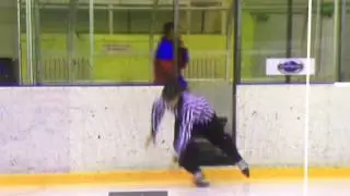 Эпичный выход судьи на лед!