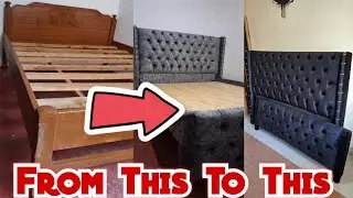 DIY Before And After Old Bed Transformation Process Start To Finish