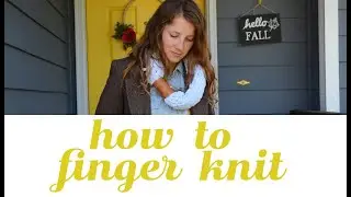 How to Finger Knit/Crochet with Loopity Loop and Bernat EZ yarn