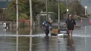 Westport residents forced to kayak as clean-up after floods begins
