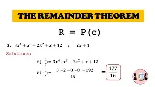 THE REMAINDER THEOREM | LMT101