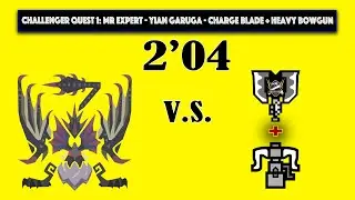 [Xbox] 2'04 Challenger Quest 1: MR Expert - Yian Garuga - Charge Blade+Heavy Bow Gun - MHW Iceborne