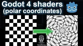 Godot 4: Shader libraries and polar coordinates (tutorial)