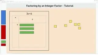 Algebra Tiles Progression - Factoring by an Integer Factor