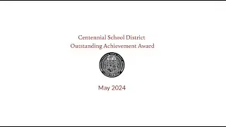 CSD Outstanding Achievement Award 2023-2024