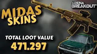 New Gold(Midas) AK-74N on Mines map | Arena Breakout