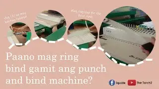 Paano mag ring bind || The Torch2: Vlog (3)
