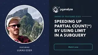 Speeding up partial COUNT(*) in Postgres by using LIMIT in a subquery