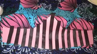 How to make a simple style on blouse (yanda ake kwalliya a gaban riga)