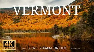 VERMONT 4K Scenic Relaxation Film | Flying Over Vermont | Cinematic Drone Movie