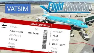 Nour vliegt Amsterdam Schiphol naar Hamburg met VATSIM in A32NX [MSFS2020]