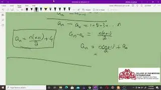 Recurrence relations 1