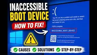 How to Fix Windows INACCESSIBLE_BOOT_DEVICE Error | Boot Loop & Blue Screen Fix (2026)