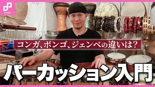 【パーカッション紹介】コンガ、ボンゴ、ジェンベの違いを解説