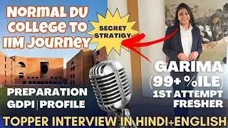 CAT 2024 Topper Interview [99+ %ile in first attempt] 🔥