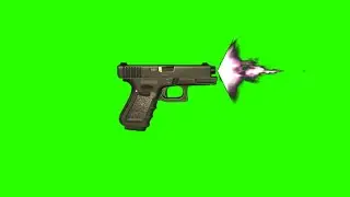 Glock 19 pistol (mag 15) green screen