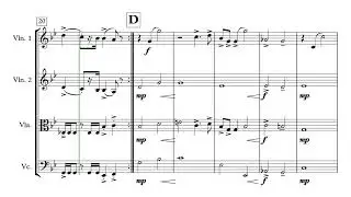 The Avengers for String Quartet (Sheet Music)