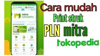 Cara print struk PLN mitra tokopedia di printer biasa