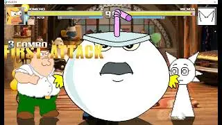 M.U.G.E.N (Homero Simpson, Peter Griffin, Stan Smith y Master Shake VS Wenda)