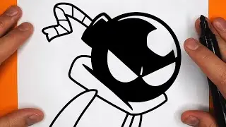 COMO DIBUJAR A WHITTY | Friday Night Funkin (FNF) - paso a paso, fácil y rápido