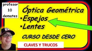 ÓPTICA GEOMÉTRICA Espejos y Lentes Curso desde cero