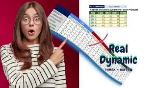 Real Dynamic 😂😂😂😂😂😂😂😂| How to use Index Match| Index + Match Function