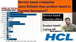 Service based companies more reliable than Product based? #recession #itcompanies
