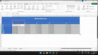 Excel Relative Absolute and Mixed Cell References - Excel Tutorial 13