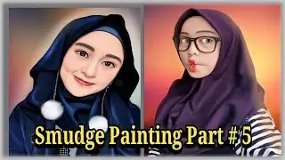 Smudge Painting Android Proses Rambut - Ganti Background - Sketchbook