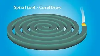 Using Spiral Tool & Extrude Tool - CorelDraw Tutorials