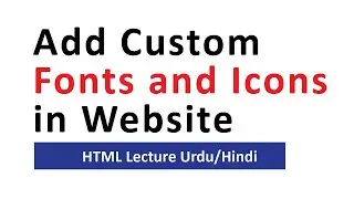 Custom Fonts, Icons and Free Web Templates Urdu | Hindi