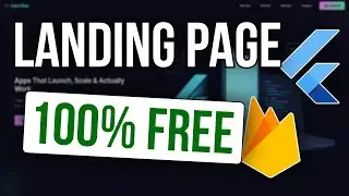 I Built a Stunning Landing Page for FREE with Flutter + Firebase — Here's How