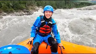 His FIRST Time River Rafting!